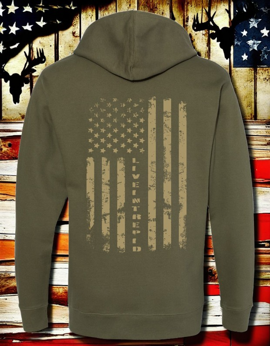 Live Intrepid Flag hoodie