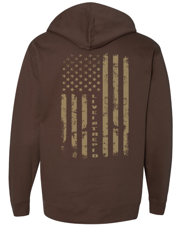 Live Intrepid Flag hoodie